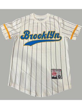 Brooklyn Royal Giants Baseball Jersey White Pinstripe Small SB Sport Cotton Blen